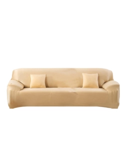 COPRIDIVANO 4 POSTI ELASTICIZZATO CREMA, 235-300 CM